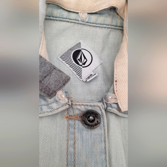 Volcom Stone Acid Wash Denim Vest - Picture 8 of 11